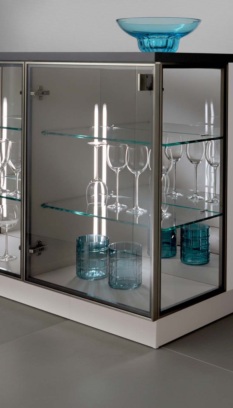 Glasskab